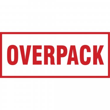 Accuform Signs - SGQ528 - Étiquette de manutention «Overpack» Rouleau de 500