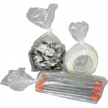 Alpha Poly - F8LB - Sacs en poly - Ouvert sur un côté - 1 mil - 7 x 16 x 3 - Prix par paquet de 500