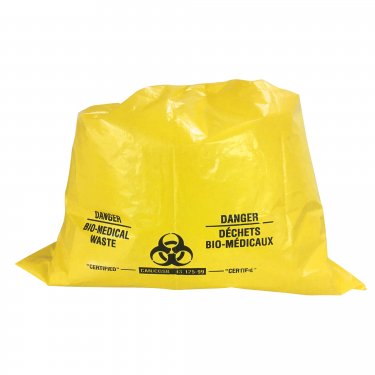 Alte-rego - BHPRT229YL200 - Sacs pour déchets bio-médicaux Sure-Guard(MC) - 21-1/2 x 29 - Jaune - Prix par boîte de 200