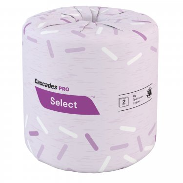 Cascades - B160 - Papier hygiénique Pro Select(MD) - 139' - Blanc - Prix par caisse de 48 rouleaus de 420 feuilles