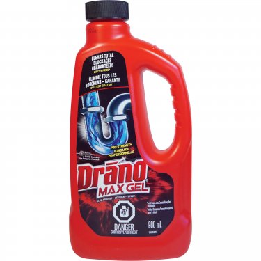 Drano - JL977 - Produit débouchant pour drain Max Gel de Drano(MD) - 900 ml - Prix par bouteille
