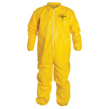 Dupont Personal Protection - QC125S-L - Tychem® 2000 Coveralls - Tychem® - Yellow - Large - Unit Price