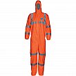 Dupont Personal Protection - TY127SHV3X0025XC - 400 HV High Visibility Coveralls with Hood - Tyvek® - Orange - 3X-Large - Unit Price