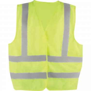 DYNAMIC SAFETY - TSV2YG21-L - Veste de sécurité - Polyester - Jaune lime haute visibilité - Bandes: Argent - Large - Prix unitaire