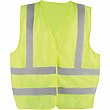 DYNAMIC SAFETY - TSV2YG21-L - Safety Vest - Polyester - High Visibility Lime-Yellow - Stripe: Silver - Large - Unit Price