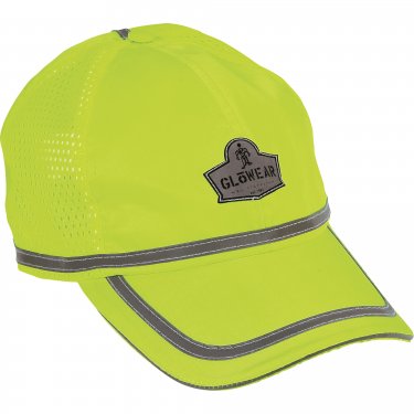ERGODYNE - 23239 - GloWear® 8930 High Visibility Baseball Cap - High Visibility Lime-Yellow