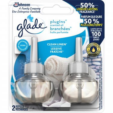 Glade - JM351 - Glade® PlugIns® Scented Oil Refills Clean Linen® Pack of 2
