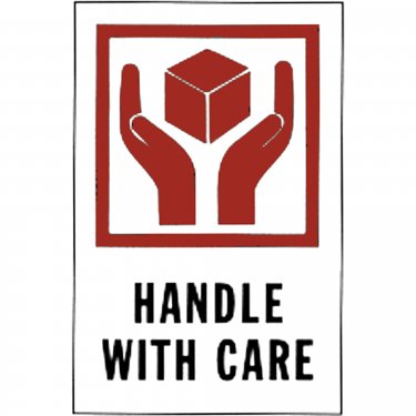 Incom Top Tape & Label - 1057 - Étiquettes pour traitement spécial «Handle with Care»