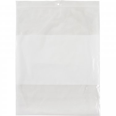 Kleton - PF948 - Sacs en poly avec espace inscriptible blanc - Refermable - 2 mils - 8 x 10 - Prix par paquet de 100