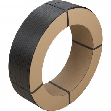 Kleton - PF986 - Polypropylene Strapping - Manual - Core 16 x 6 - 0.032 - Black - 1/2 x 7200' - Price per Roll