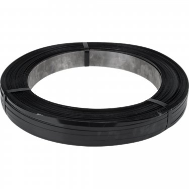 Kleton - PG001 - Feuillard en acier - Manuelle - Noyau 16 x 3 - 0.015 - Noir - 3/8 x 5310' - Prix par rouleau