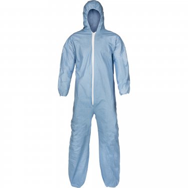 Lakeland - 07428B-M  - Pyrolon® Plus 2 FR Coveralls - FR Treated Fabric - Blue - Medium - Unit Price