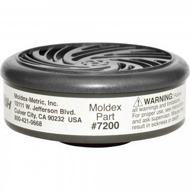 Moldex - 7200 - Filtres pour respirateur série 7000/9000 - Cartouche gaz/vapeur - Gaz acides - NIOSH - Prix par paire