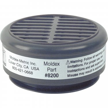 Moldex - 8200 - 8000 Series Replacement Cartridges - Gas/Vapour Cartridge - Acid Gas - NIOSH - Price per pair