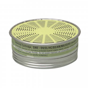 MSA - 492790 - Cartouches pour respirateurs Comfo(MD) - Cartouche gaz/vapeur - Gaz multiples/Vapeur organique - NIOSH - Prix unitaire