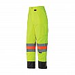 Pioneer - V1190260-L - Breathable Traffic Control Safety Pants - Polyester - High Visibility Lime-Yellow - Silver - Large - Unit Price