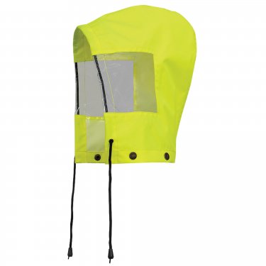 Pioneer - V1190560-O/S - Hood for Traffic Control Waterproof Safety Jacket - High Visibility Lime-Yellow
