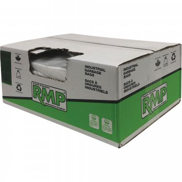 RMP - JM688 - Sacs à déchets de calibre industriel - 0.64 mils - 22 x 24 - Transparent - Boîte de 500