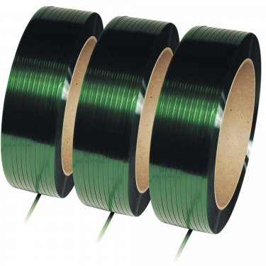 Samuel - P5830SMT038H2 - Green Polyester Strapping - Manual - Core 16 x 6 - Gauge 30 - Green - 5/8 x 3800' - Price per Roll