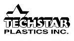 Techstar Plastics Inc - 519A-02 - Contenants pour le recyclage Bullseye(MC) en forme de demi-lune - Trou pour canette - 68L/18 US Gallon - Bleu - Prix unitaire