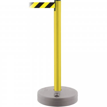 Tensator - 885-35-MAX-NO-D4X-C - Tensabarrier(MD) extérieur  - Plastique - Jaune - Ruban: Noir/Jaune 13' Vierge - Hauteur: 37 - Prix unitaire