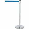 Tensator - 890U1P1P1PSTDNOL5 - Poteaux Slimline TensaBarrier(MD)  - Acier - Chrome poli - Ruban: Bleu 7.5' Vierge - Hauteur: 38 - Prix unitaire