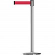 Tensator - 890U1P1P1PSTDNOR5 - Poteaux Slimline TensaBarrier(MD)  - Acier - Chrome poli - Ruban: Rouge 7.5' Vierge - Hauteur: 38 - Prix unitaire