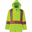 Viking - 6400JG-L - Journeyman 3-in-1 Safety Jackets - Polyester - High Visibility Lime-Yellow - Stripe: Yellow/Silver - Large - Unit Price