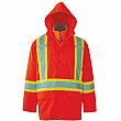 Viking - 6400JO-M - Journeyman 3-in-1 Safety Jackets - Polyester - High Visibility Orange - Stripe: Yellow/Silver - Medium - Unit Price