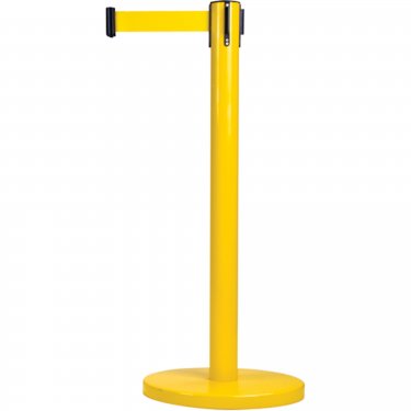 Zenith Safety Products - SAS228 - Free-Standing Crowd Control Barrier  - Steel - Yellow - Tape: Red 7' Blank - Height: 35 - Unit Price