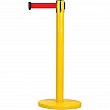 Zenith Safety Products - SDN312 - Free-Standing Crowd Control Barrier  - Steel - Yellow - Tape: Red 7' Blank - Height: 35 - Unit Price
