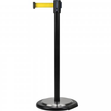 Zenith Safety Products - SDN341 - Barrière sur pied pour le contrôle des foules  - Acier - Noir - Ruban: Jaune de 7' Vierge - Hauteur: 35 - Prix unitaire