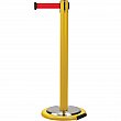Zenith Safety Products - SDN781 - Free-Standing Crowd Control Barrier  - Steel - Yellow - Tape: Red 12' Blank - Height: 35 - Unit Price
