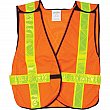 Zenith Safety Products - SEF093 - Traffic Vest  - Polyester - High Visibility Orange - Stripe: Yellow - Medium - Unit Price