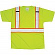 Zenith Safety Products - SEF109 - T-Shirts Conformes à la CSA - Polyester - Jaune lime haute visibilité - Bandes: Orange/Argent - Medium - Prix unitaire