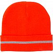 Zenith Safety Products - SGI135 - Bonnet en tricot orange haute visibilité avec bande réfléchissante