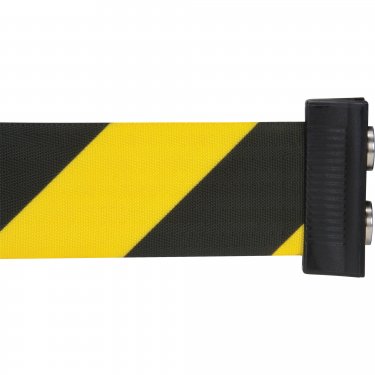 Zenith Safety Products - SGO651 - Cassette de ruban magnétique pour barrière de contrôle des foules personnalisée - Ruban: Noir/Jaune 7' Vierge - Prix unitaire