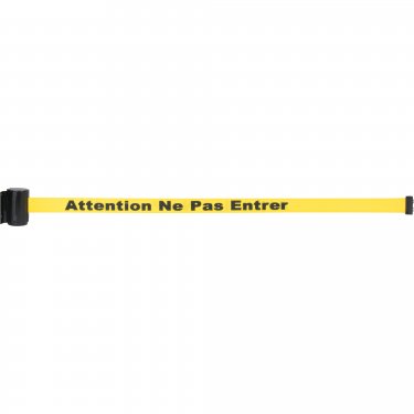 Zenith Safety Products - SGO654 - Magnetic Tape Cassette for Build-Your-Own Crowd Control Barrier - Tape: Yellow 7' Attention ne pas entrer - Unit Price