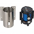 Zenith Safety Products - SGR025 - Barrière à fixation murale avec ruban magnétique - Acier - Acier inoxydable - Ruban: Bleu 7' Vierge - Prix unitaire