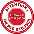 Zenith Safety Products - SGU495 - Étiquette « Attention: Ne pas utiliser » Paquet de 25