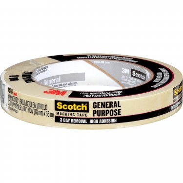 3M - 2020-18AP - Ruban-cache Scotch(MD) pour entrepreneurs - 18 mm (3/4) x 55 m (180') - Beige - Prix unitaire