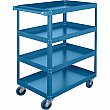 Kleton - ML146 - Chariots à tablettes démontés - Chariots à 4 tablettes  - Acier - 4 Tablettes - Capacité 900 lb - 24 x 36 x 48 - Prix unitaire