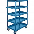 Kleton - ML153 - Chariots à tablettes démontés - Chariots à 5 tablettes  - Acier - 5 Tablettes - Capacité 900 lb - 24 x 48 x 61 - Prix unitaire