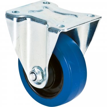 Kleton - ML334 - Roulette bleue - Caoutchouc - Fixe - Capacité 350 lbs. (159 kg.) - 4 (102 mm) - Prix unitaire