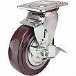 Kleton - MN450 - Roulette - Polyuréthane - Pivotant avec frein - Capacité 1000 lbs. (454 kg.) - Brun - 8 (203 mm) - Prix unitaire