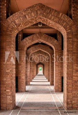 bahria mosque inside view path hallway