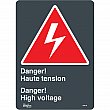 Zenith Safety Products - SGM745 - Haute Tension/High Voltage Sign Each