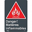 Zenith Safety Products - SGM754 - Enseigne «Matières Inflammables» Chaque