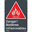 Zenith Safety Products - SGM755 - Enseigne «Matières Inflammables» Chaque