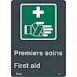 Zenith Safety Products - SGM778 - Enseigne «Premier Soins/First Aid» Chaque